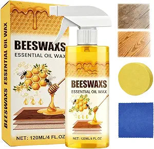 Beeswax Furniture Polish Spray,Multipurpose Wood Wax Restorer,Beeswax Wood Polish Spray,Daily Wood Cleaner For Shelves, Tables and Other Wooden Surfaces While Removing Dust,120ML