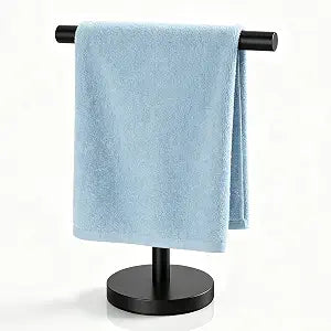SetSail T-Shaped Hand Towel Holder, Black