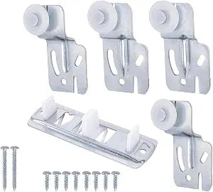 5er Sliding Closet Door Rollers Kit Silent Nylon Top Hung Wardrobe Hardware