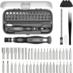 48-IN-1 Mini Precision Magnetic Tip Screwdriver Sets, Ergonomic Anti-Slip, S2 Steel Small Repair Cleaning Tool Kit for iPhone, Watch, Macbook, Computer, Laptop, PS4 PS5, Xbox, Switch, Glasses