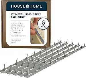 House2Home Upholstery Tack Strips with Instructions, 17" 5-Pack