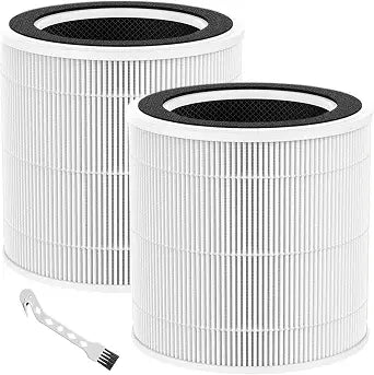 AP02 Replacement Filter Compatible with WESTHEY AP02 Air Purifier 3-in-1 Pre-Filter HEPA & Activated Carbon Filter for Bedroom Home Large Room, 2 Pack