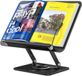 BESIGN BS02 Book Stand for Reading, Adjustable Book Holder, Ergonomic Laptop Stand, Cookbook Stand, Recipe Book Holder with Elastic Page Clips for Music Scores, Recipe, Tablet