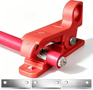 AMZCNC Cable Stripper Tool 124/0 AWG, Preset Depth Wire Stripper, No Guessing, No Copper Damage, Heavy Duty Wire Stripping Tool, Fast Clean Cut, Electrician Tool