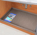 SIKADEER Waterproof Under Sink Mat 34"x22", Kitchen Cabinet Protector Liner