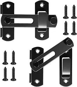Heavy Duty Barn Door Latch, 4 Inch Metal Gate Latches for Wooden Fences