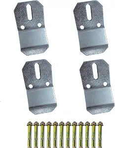 4 Pcs 1224196 Parts Hook Kit - Undermount Sink Support Suitable for Kohler Brand Wall-Mounted Sinks,Urinals and Basins,Stainless Steel Pedestal Sink Bracket,Wall-Mounted Sink Hook Bracket
