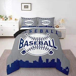 Erosebridal Baseball Boys Twin Bedding Comforter Sets, Baseball City