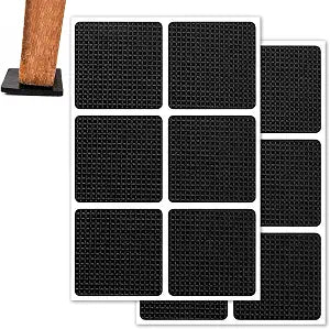12pcs Non Slip Furniture Pads 1.8 Self Adhesive Hardwood Floors Protectors Grippers, Keep Furniture in Place and Silence