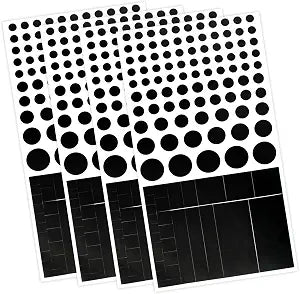 Vinyl Webcam Covers  Restickable Privacy Stickers for Laptop, Smartphone, Tablet, Smart TV & Game Console  Black, Multiple Sizes