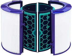 HEPA Filter & Activated Carbon Filter Compatible with Dyson Air Purifier TP04 HP04 DP04 Sealed Two Stage 360 Filter System Pure Cool Purifying Fan
