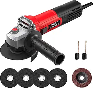 10 Amp Angle Grinder 4-1/2 inch, 1200W Power Grinder Tools