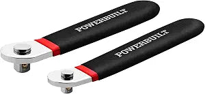 Powerbuilt 2 Piece Socket Levers, 1/4-Inch and 3/8-Inch Drive, Extra Low Profile, Non-Ratcheting, Boats, RV, Off Road Vehicle - 940009