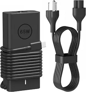 65W USB C Laptop Charger Compatible with Dell Chromebook 11 3100/3100 2 in 1 3110/3110 2-in-1 5190/5190 2-in-1 Latitude 5420 5450 5520 5530 5540 5550 7420 Computer Type C Fast Power Adapter
