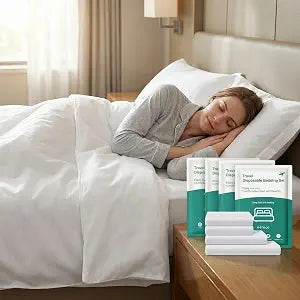 4 Pack Disposable Bed Sheets for Travel Queen Size