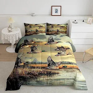 Feelyou Boys Girls Mallard Duck Comforter Set Queen Size