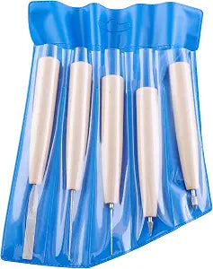 Diamond Bead Reamer, Tipped Beading Tools Set, Smooth Edges Remove Burrs, Sharpening Grinding Carving for Glass Plastic Wood Pack of 5Pcs