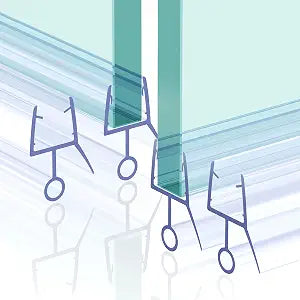 4 PCS 39" Shower Door Bottom Seal Strip 3/8" Shower Door Sweep Glass