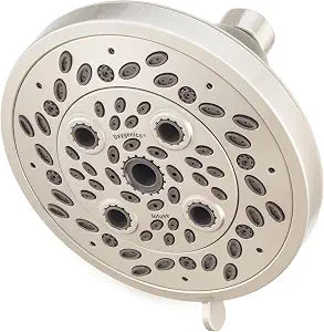 Oxygenics Classic Infuse 9-Setting Brushed Nickel Fixed Shower Head