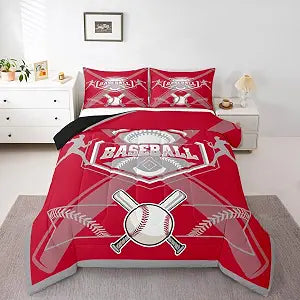 Erosebridal Comforter Set Youth,Boys Baseball Quilt Baseball Twin