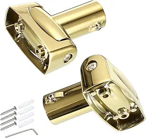 KoKone Shower Curtain Rod Bracket Set of 2 Adjustable 180 Rotation Bracket
