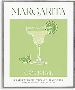 Minimal Margarita Cocktail Kitchen, 16 x 20 Inch Framed Gicle Print