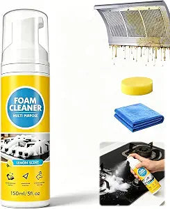 2026 New All-Purpose Deep Cleaning Spray,4-in-1 Multi-Enzyme Foam Cleaner, Powerful No-Rinse Foam Cleaner for Car Interior Kitchen Grease Bathroom Tiles (1)