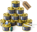Alpha Living - Luxe Gold Edition - 6 Hour Chafing Fuel - Food Warmer for Chafing Dish Buffet Set - Liquid Safe Fuel with Wick & Lid Opener for Chafing Dish Gold Canister for Luxry Events (12 Pack)