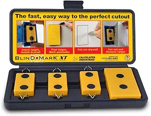 Calculated Industries 8105 Blind Mark Drywall Electrical Box Locator Tool  Powerful Rare-Earth Magnetic Targets (3) and Locator Kit