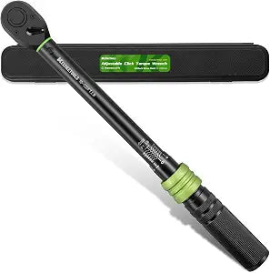 3/8 Inch Drive Torque Wrench 10-120 Ft-Lb for Car, Bike Repair