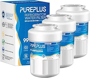 PUREPLUS RWF0600A Refrigerator Water Filter Replacement for GE MWF, 3 Pack