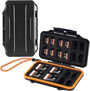 K&F CONCEPT 36 Slots Memory Card Case for SD Micro SD SDXC SDHC TF