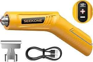 SEEKONE Mini Cordless Heat Gun with 4-Temp Settings for Crafts, 3d printing