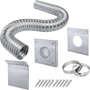 Pellet Stove Fresh Air Intake Kit, 2" Outside Cold Air Kit for Pellet Stove