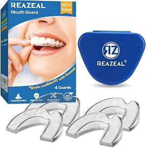 Mouth Guard for Grinding Teeth at Night: Mouth Guard for Sleeping - Comfortable & Reusable Night Guards for Teeth Grinding with Retainer Case