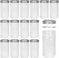 12 oz Regular Mouth Mason Jar with Airtight Lid,15 Pack Glass Canning Jars