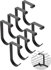 NACETURE Garage Ceiling Rack Bike Hooks, 8 Pack Storage Hooks (Flat Hook)