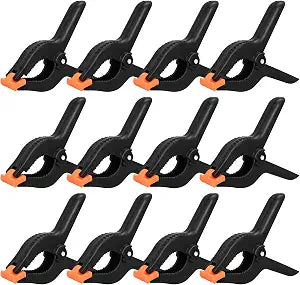 12 Pack 6 Inch Plastic Spring Clamps