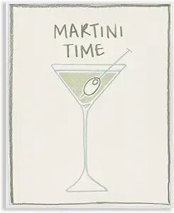 Minimal Martini Cocktail Bar, 16 x 20 Inch Framed Gicle Print