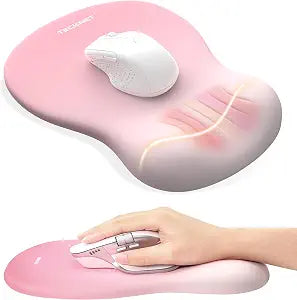 TECKNET Ergonomic Mouse Pad with Wrist Rest, Smooth Surface & Non-Slip Base
