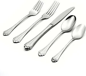 Oneida Marquette 5-Piece 18/8 Silverware Set for 1, Flatware