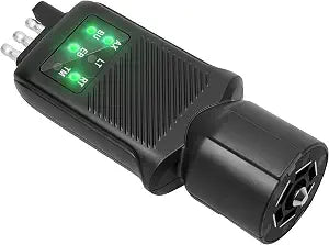 Oyviny 7 Pin Trailer Plug Tester & 4 Pin Trailer Tester with Double-Sided LED Indicators, Trailer Light Tester for Boat Trailer RV Truck Camper, Not Suitable for Vehicle with Lamp Out Sensor