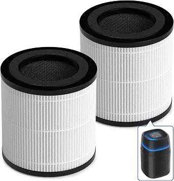 ZQA-5000A,Air Purifiers Replacement Filters, H14 True HEPA Replacement Filter Air Cleaner 360 3-Stage Filtration, 3-in-1 High-Efficiency, 2-Pack