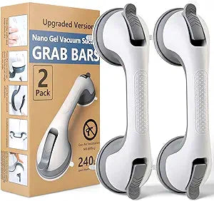 2PK Grab Bars for Shower Handle, Elderly Assistance Products, Grey