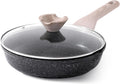 Kordisen Non Stick Frying Pan Skillet with Lid, 9.5 inch Cooking Pan