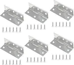 Piutouyar 6Pack 3 Inch Butt Hinge 304 Stainless Steel Mini Hinges