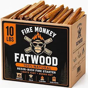 Fire Starter Sticks 10 LB - Natural Fat Wood Kindling