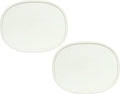 CorningWare F-2-PC (2.5-Qt & 1.5-Qt) Oval French White Lids (2-Pack)