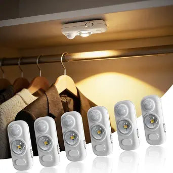 JandCase Under Cabinet Lighting, [6 Pack] Rechargeable Battery Operated