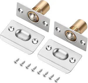 Ravinte Silver Door Ball Catch, Closet Door Latch Adjustable, 2 Pack